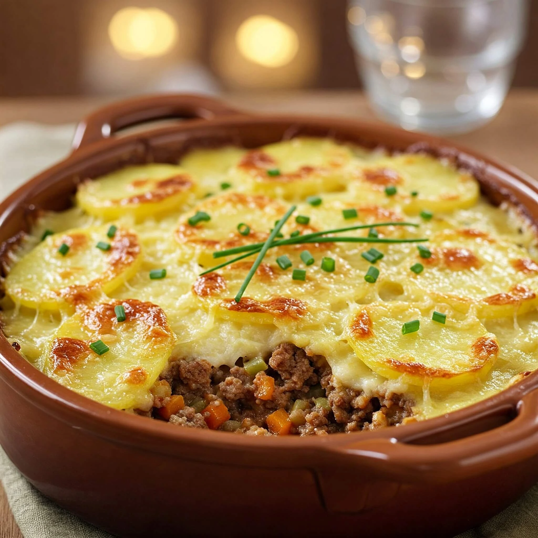 Recette facile de Hachis Parmentier avec purée crémeuse et viande hachée, étape par étape.