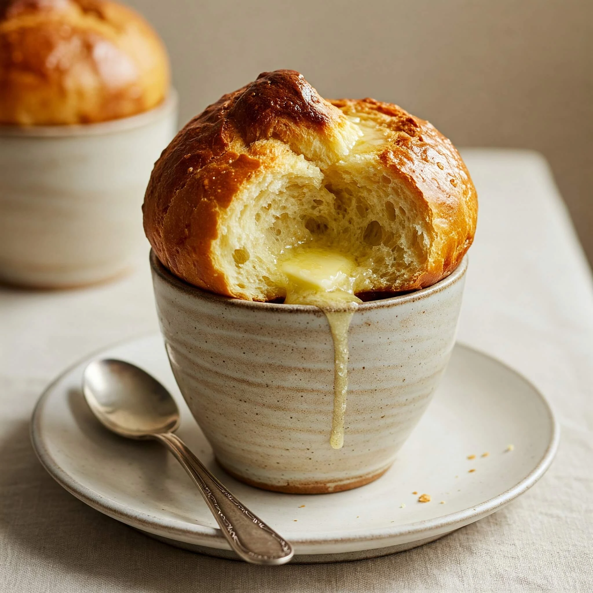 Brioche moelleuse cuite au micro-ondes, rapide et sans siphon