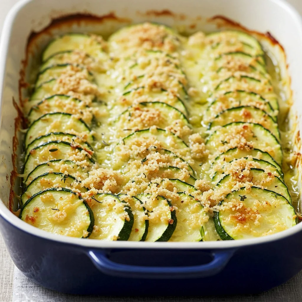 Courgettes au Four Façon Gratin – Crémeuses et Dorées à Souhait