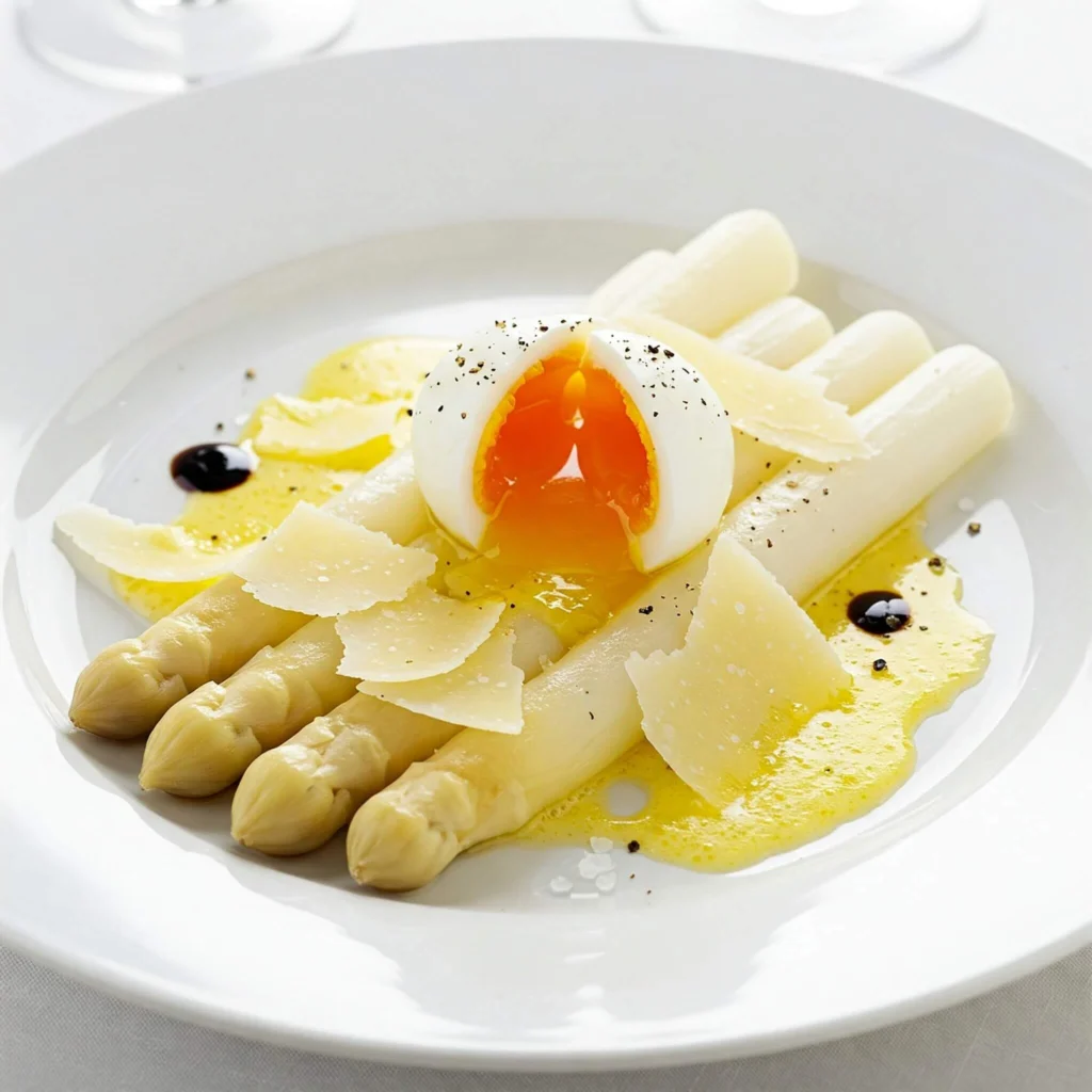 Asperges Blanches Tendres avec Sauce Gourmande – Recette Facile et Savoureuse