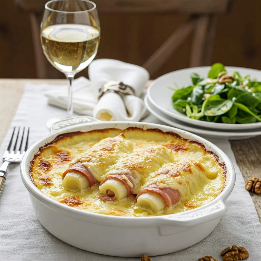 Endives au Jambon Gratinées : Un Plat Réconfortant et Savoureux