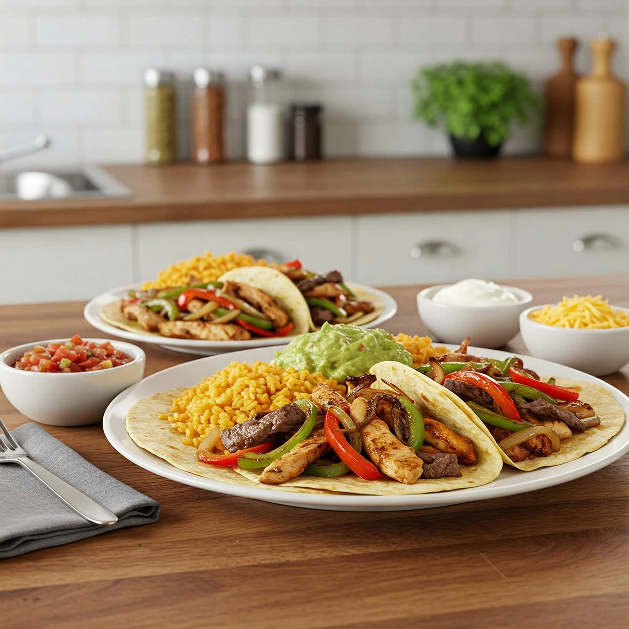 Fajitas Poulet ou Bœuf - Recette Savoureuse et Facile