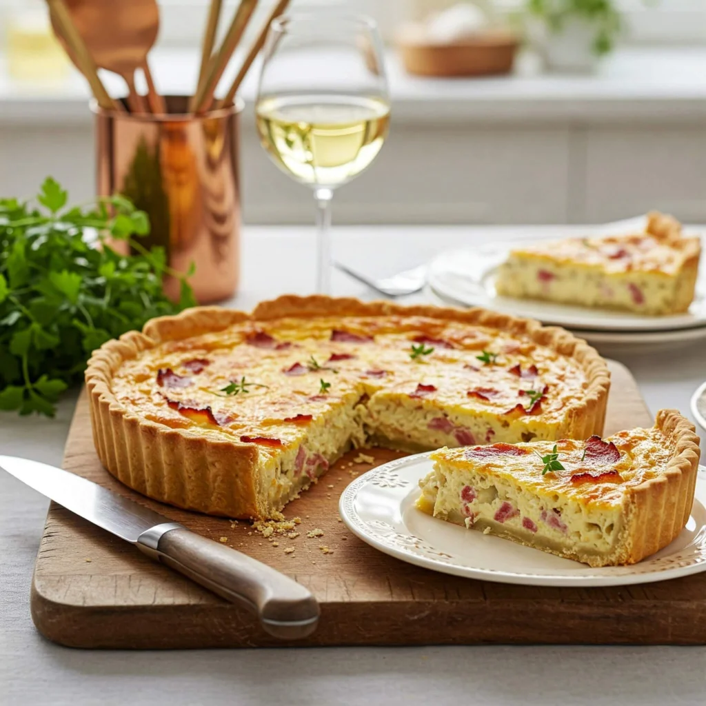 Quiche au Bacon Dorée et Gourmande – Recette Facile
