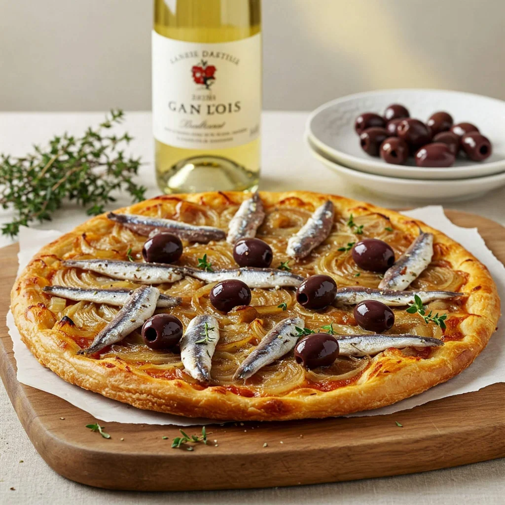 Pissaladière maison dorée et savoureuse aux saveurs de Nice